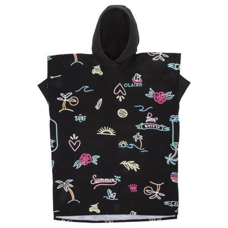 PONCHO SURF 550 ENFANT (135 à 160 cm) Neon