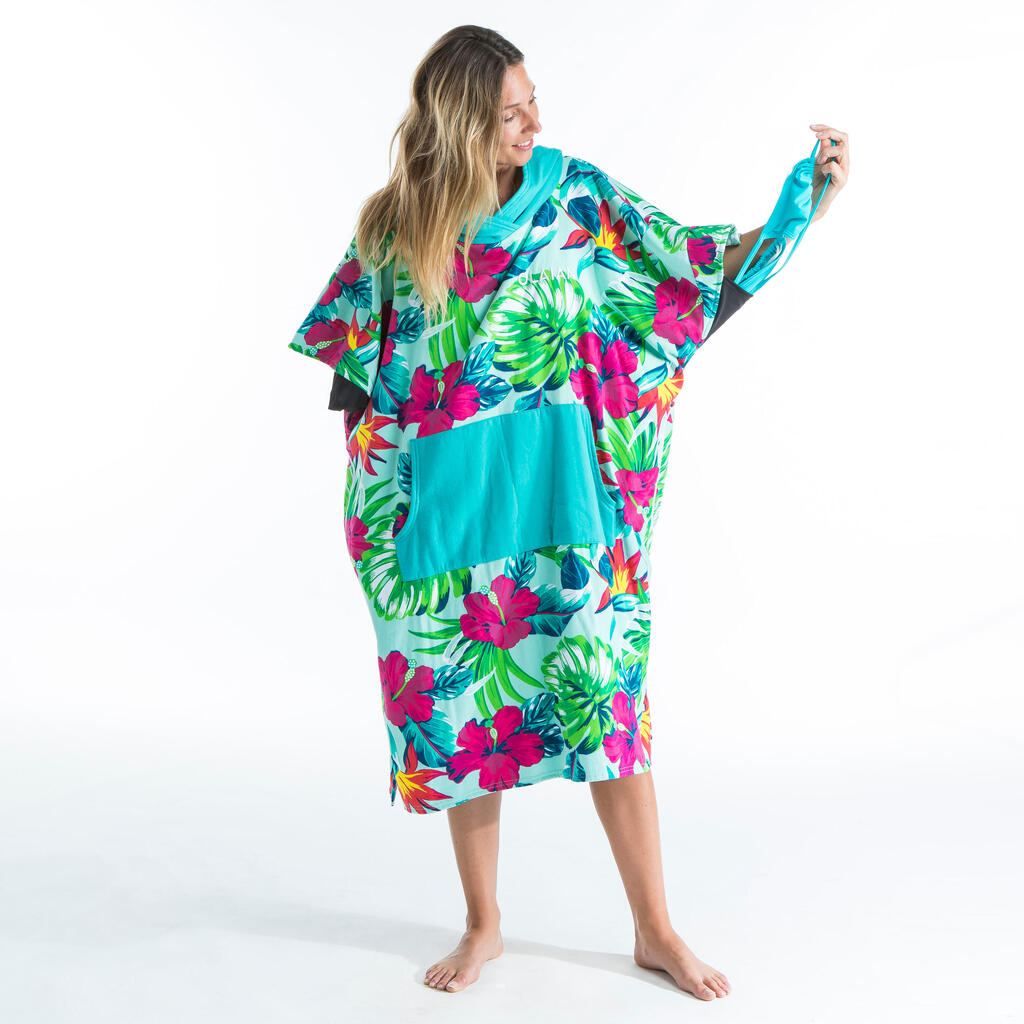 ADULT SURF PONCHO 500 Print - Bora