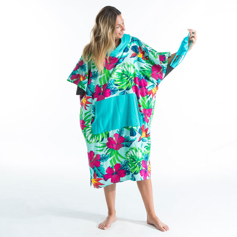 PONCHO SURF 500 ADULTE Print Bora