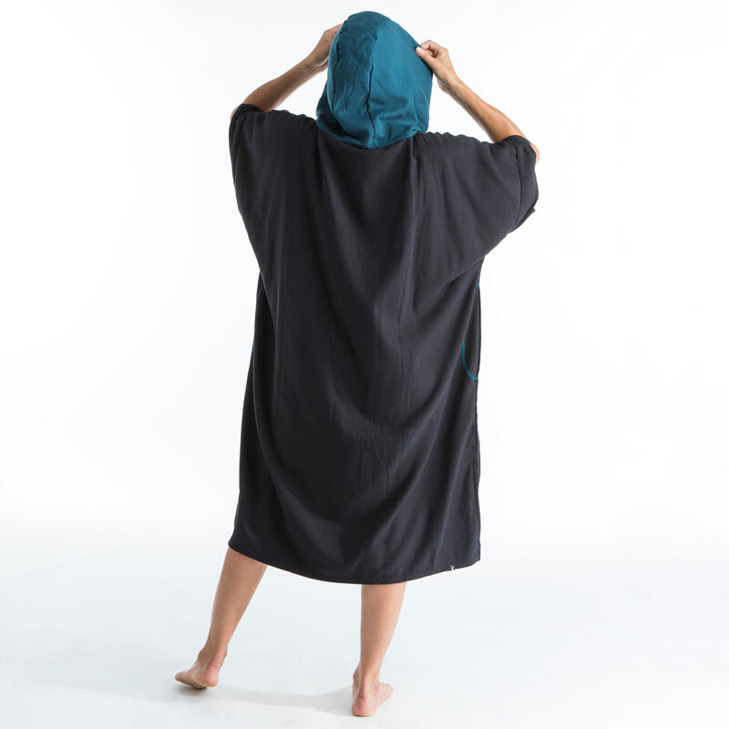 PONCHO SURF 500 ADULTE Noir