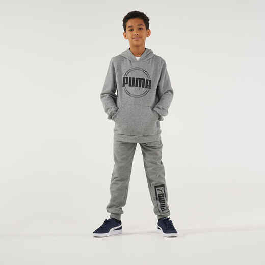 
      Kids' Hooded Sweatshirt - Grey Print
  