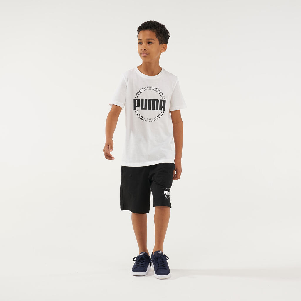 T-Shirt Puma Kinder weiss bedruckt