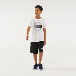 T-shirt voor jongens wit met print