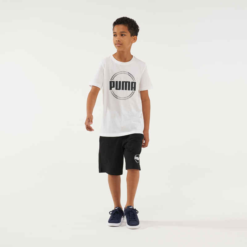 T-Shirt Puma Kinder weiss bedruckt Media 1