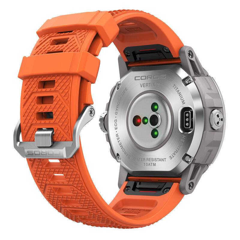 Montre connectée running adventure GPS cardio - COROS VERTIX 2 Orange