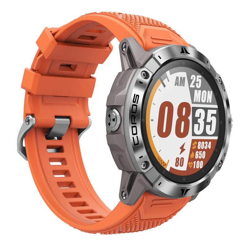 Montre connectée running adventure GPS cardio - COROS VERTIX 2 Orange
