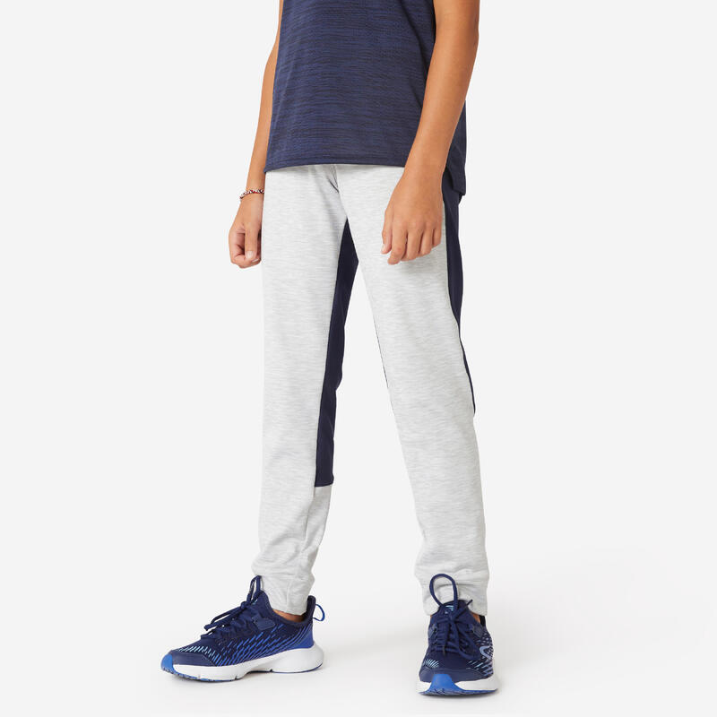 Pantalon de jogging enfant chaud synthétique respirant - S500 gris clair marine