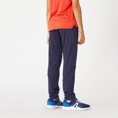 Pantalon de jogging enfant chaud synthétique respirant - S500 marine -  Decathlon