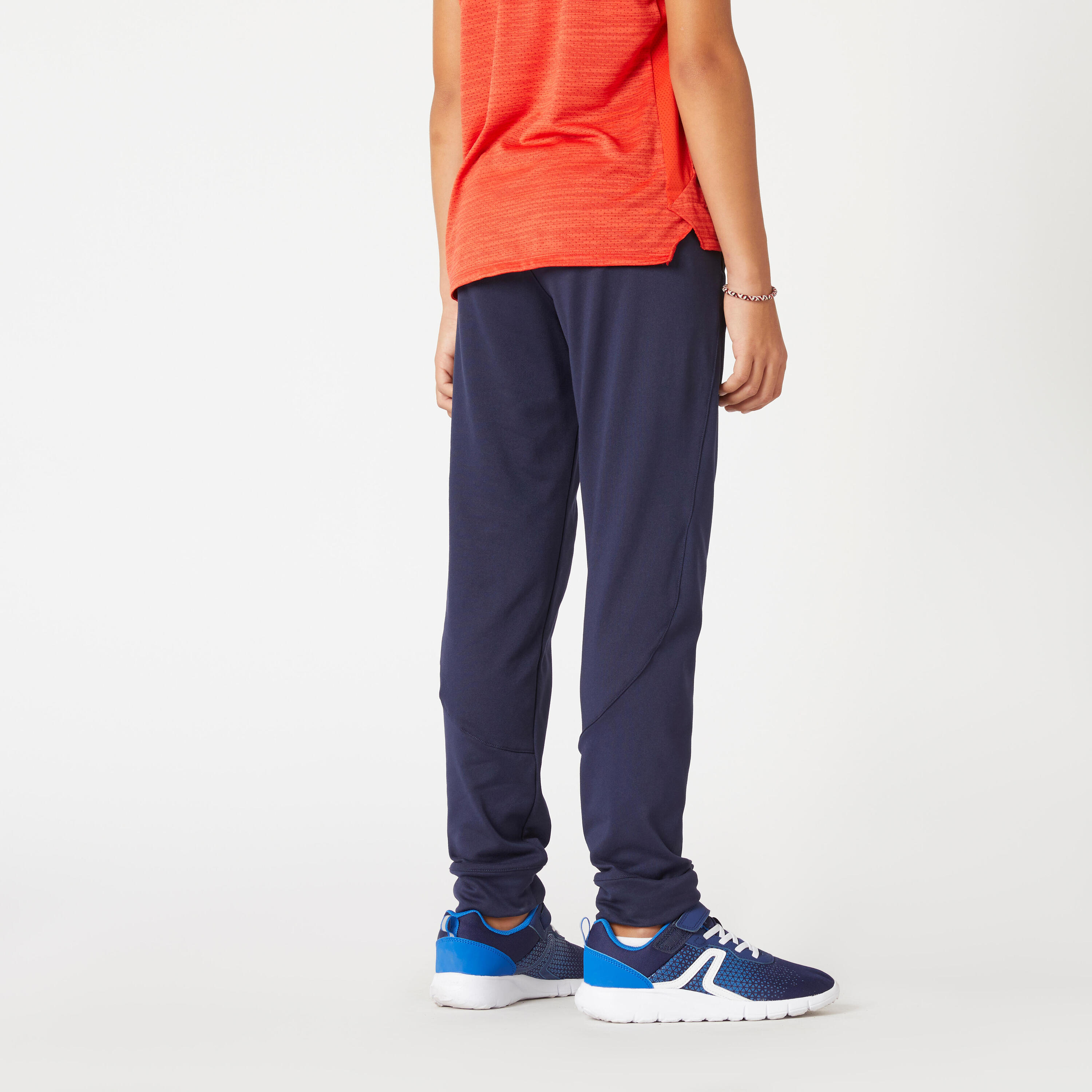 Kids' Warm Breathable Jogging Bottoms S500 - Navy 3/6
