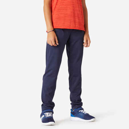 Berniukų šiltos orui laidžios sintetinės sportinės kelnės „S500“, mėlynos