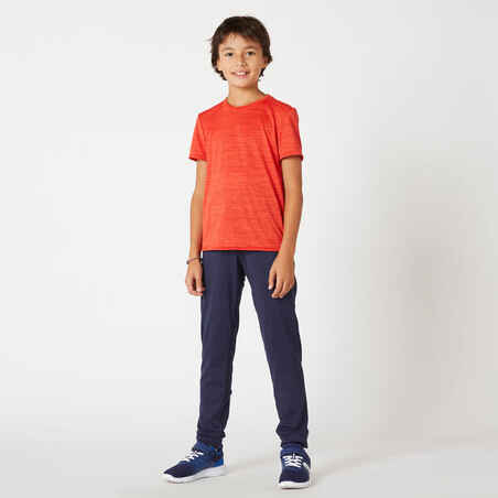 Kids' Warm Breathable Jogging Bottoms S500 - Navy