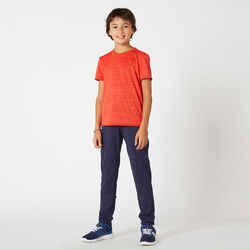 Kids' Warm Breathable Jogging Bottoms S500 - Navy