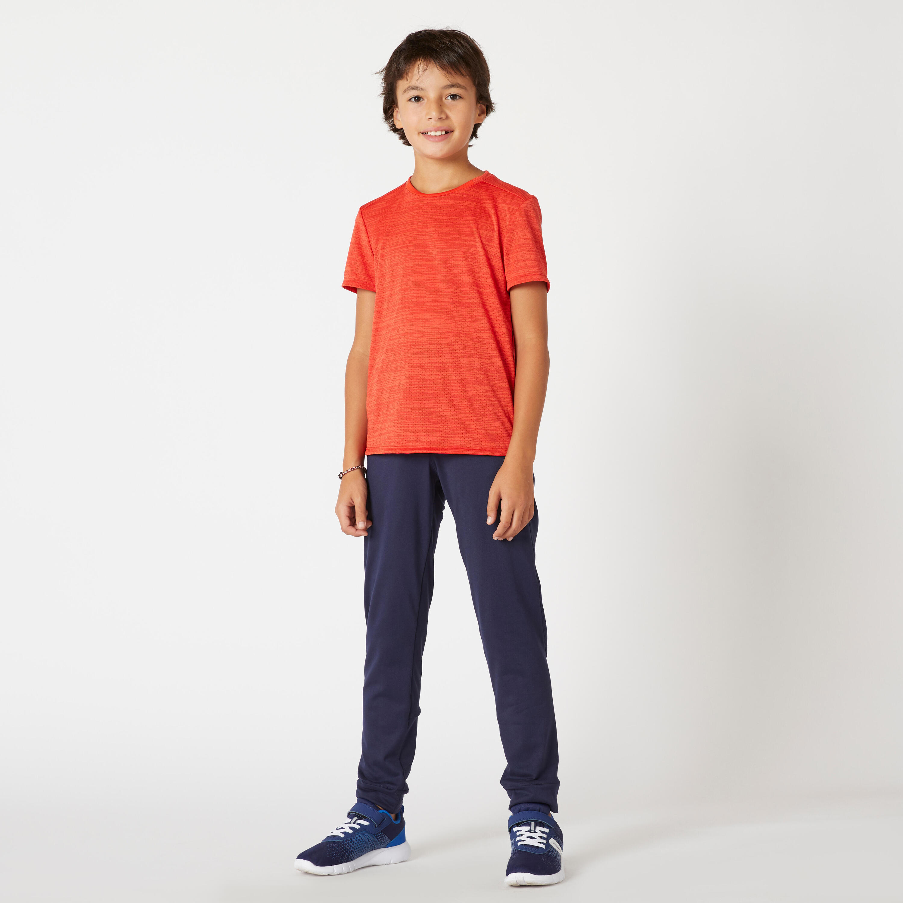 Kids' Warm Breathable Jogging Bottoms S500 - Navy 6/6