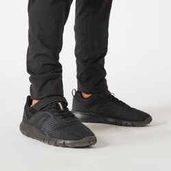 Ζεστό, αναπνεύσιμο, συνθετικό παντελόνι αγοριών Gym S500 - Μαύρο