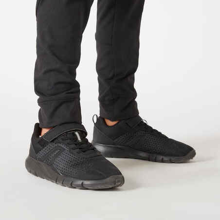 Berniukų šiltos orui laidžios sintetinės sportinės kelnės „S500“, juodos