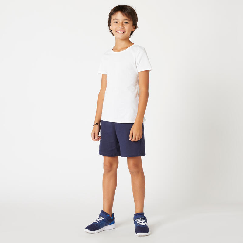 Tricou sport din bumbac Copii, Alb