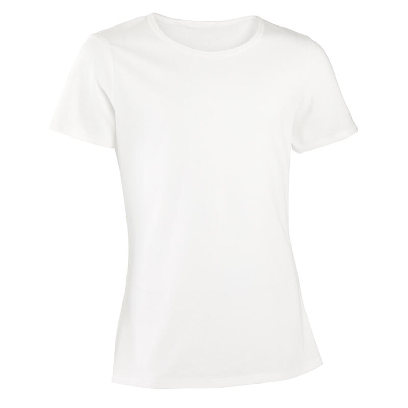 Tricou sport din bumbac Copii, Alb