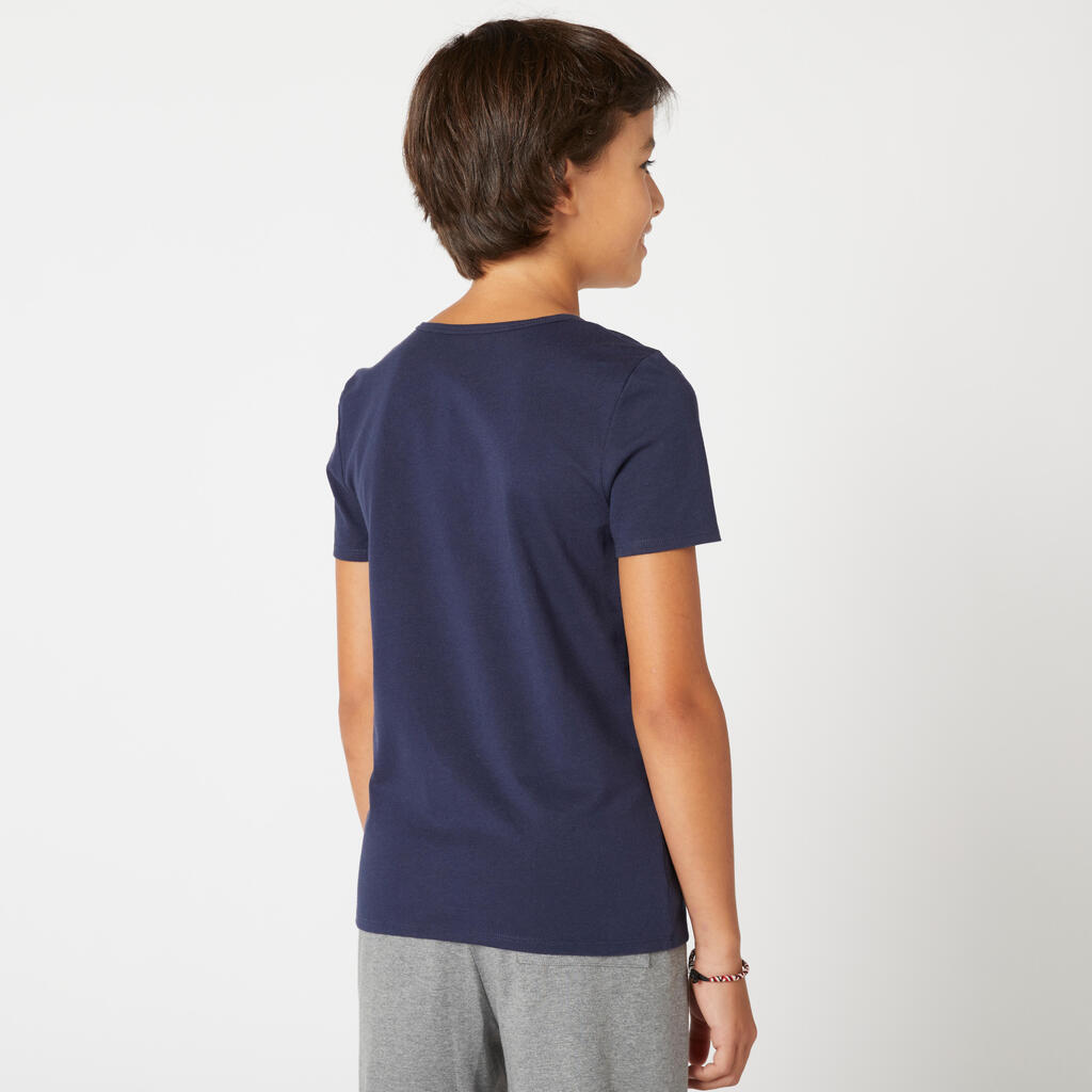 T-shirt enfant mixte en coton - blanc