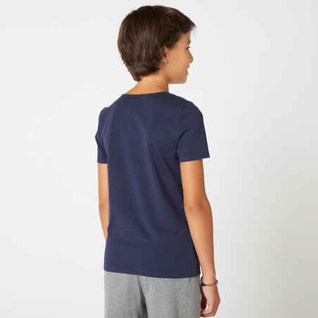 Kids' Cotton T-Shirt Basic - Navy