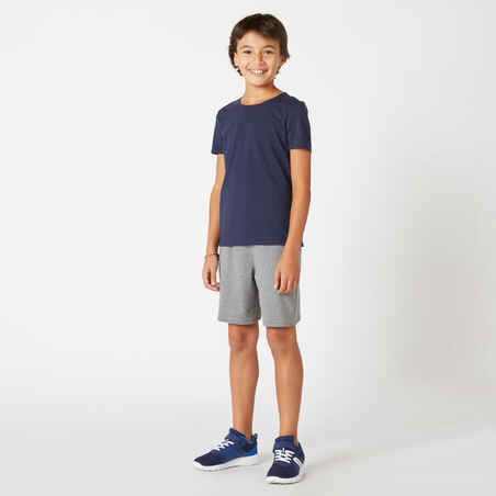 Kids' Cotton T-Shirt Basic - Navy