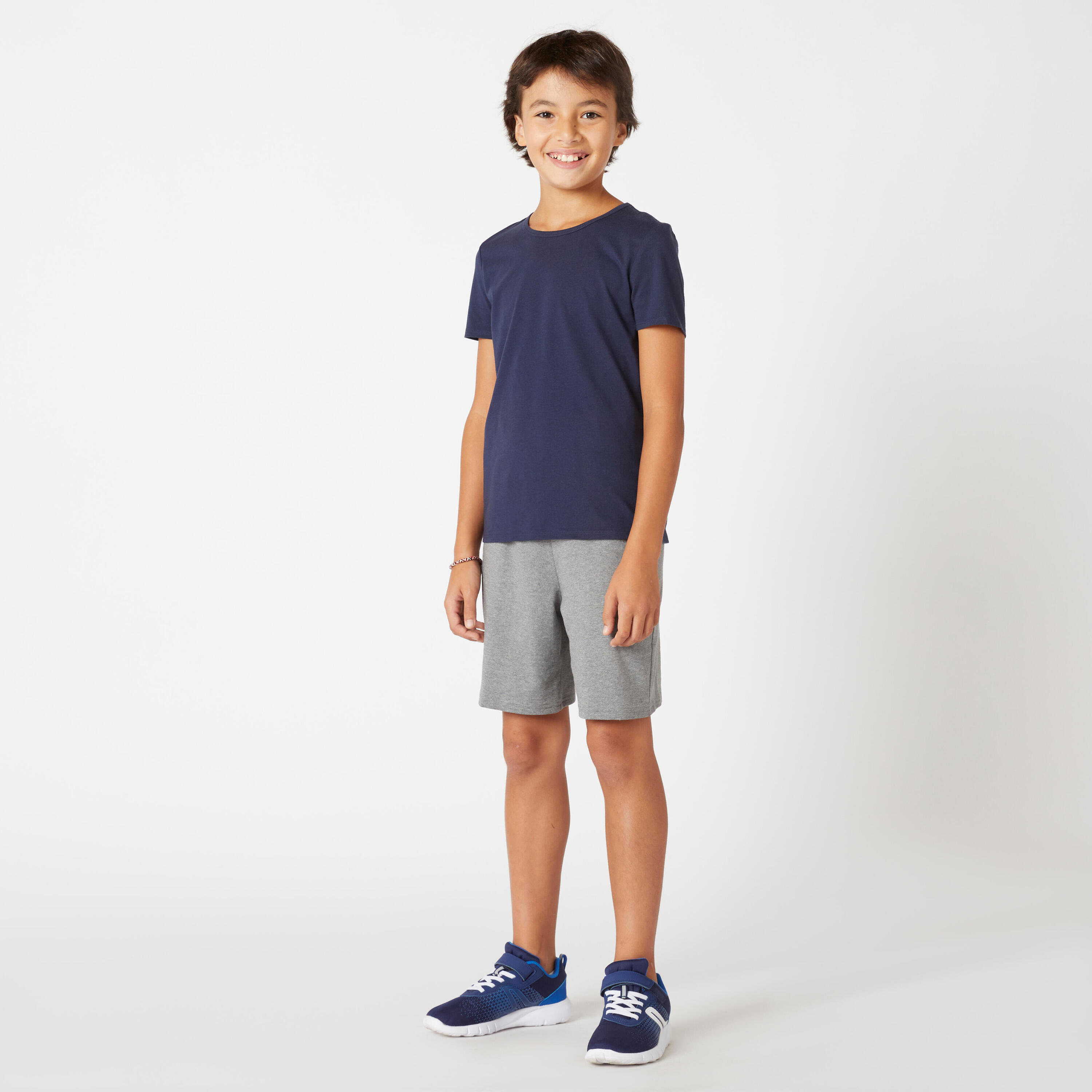 T-shirt basique enfant, bleu 3/3