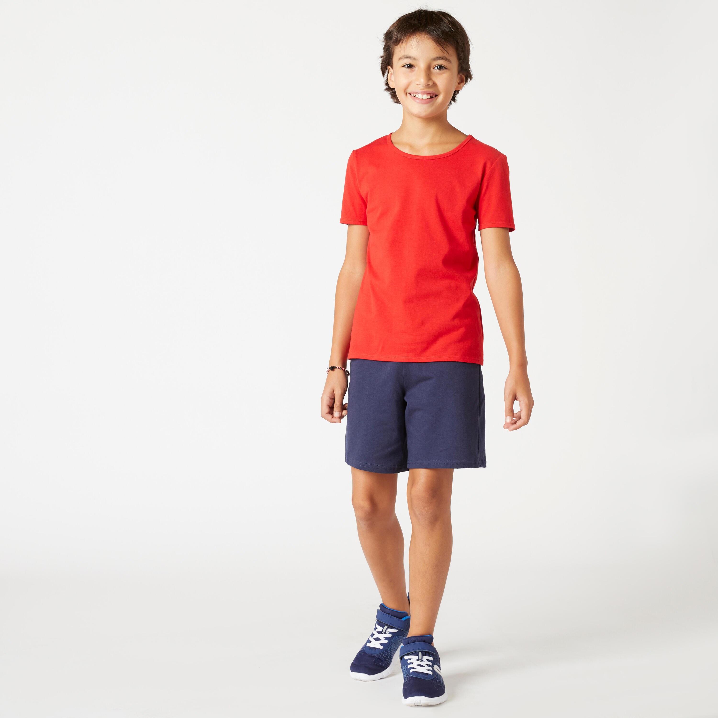 Kids' Basic Cotton T-Shirt - Red 4/4