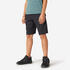 Boys' Breathable Synthetic Shorts W500 - Black