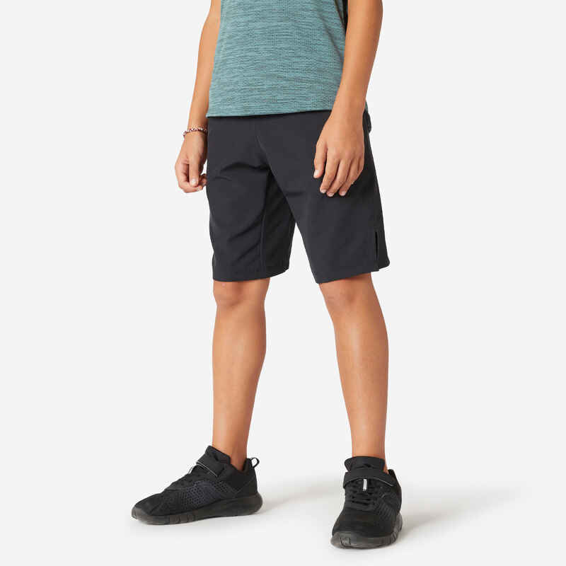 Shorts Synthetik atmungsaktiv W500 Kinder schwarz Shorts Synthetik atmungsaktiv W500 Kinder schwarz