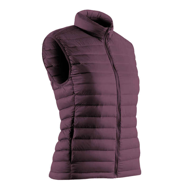 Daunenweste Damen - MW500 purpur Daunenweste Damen - MW500 purpur