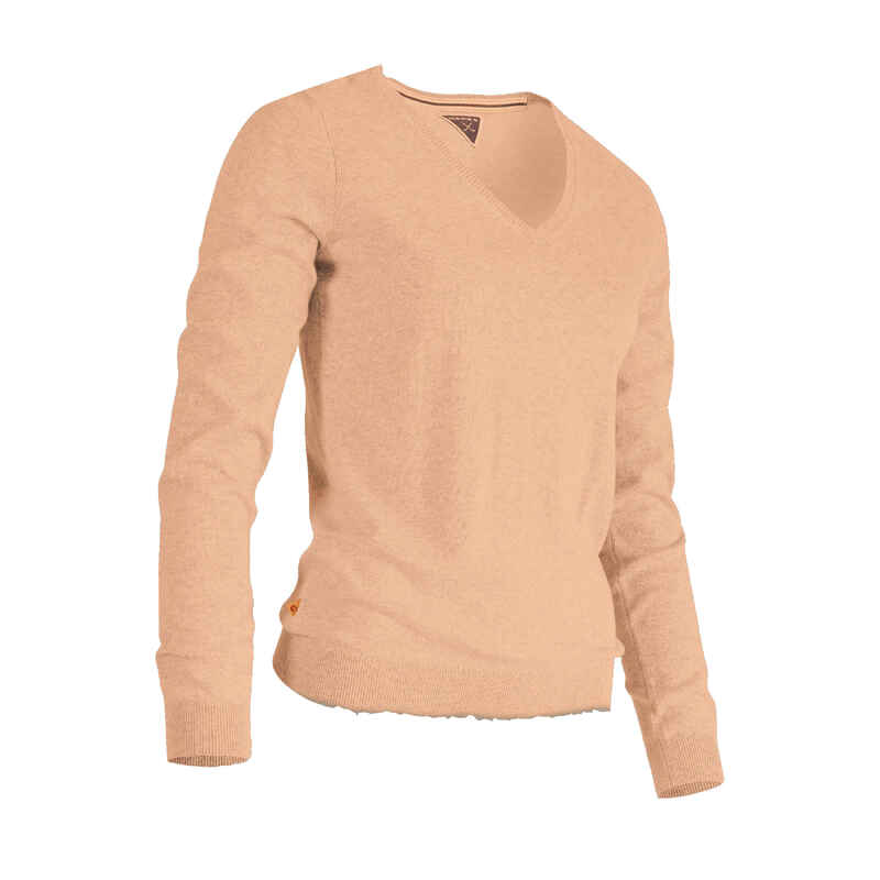 Golf Pullover V-Ausschnitt Damen - MW500 hellrosa Golf Pullover V-Ausschnitt Damen - MW500 hellrosa