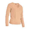 Women's Golf V-neck Pullover MW500 light pink