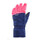 Перчатки лыжные теплые водонепроницаемые д/детей сине-розовые флуоресцентные 100 WEDZE