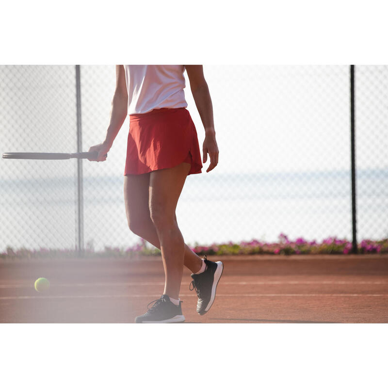 女款網球短裙 Light 900 - 紅色