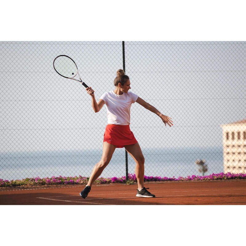 Fustă Tenis Light 900 Roșu Damă 