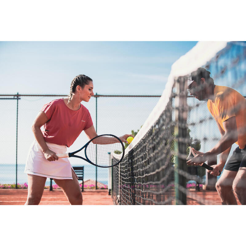 Kadın Tenis Eteği - Beyaz Şort Etek - Dry 500