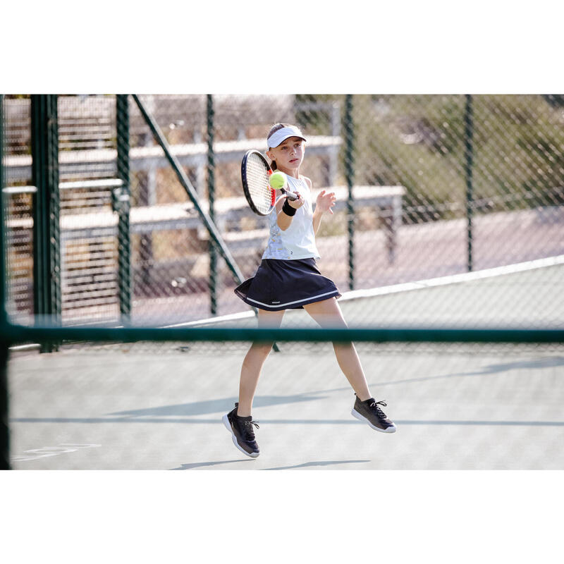 Jupe de tennis fille - TSK900 gris
