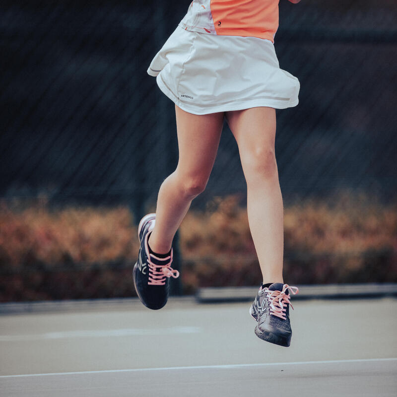 Falda de tenis Niña Artengo SK900 marfil