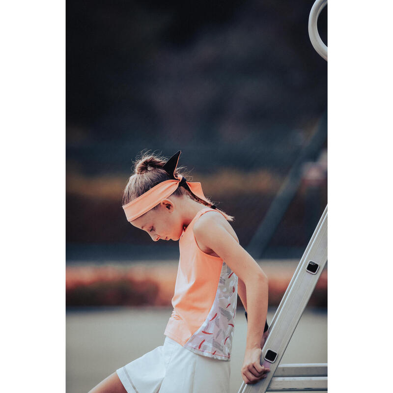 女孩款網球短裙 TSK900－米白色