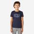 Kids' Basic Cotton T-Shirt - Navy Print
