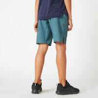 Boys' Synthetic Breathable Shorts W500 - Khaki Print