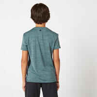 Kids' Synthetic Breathable T-Shirt S500 - Khaki