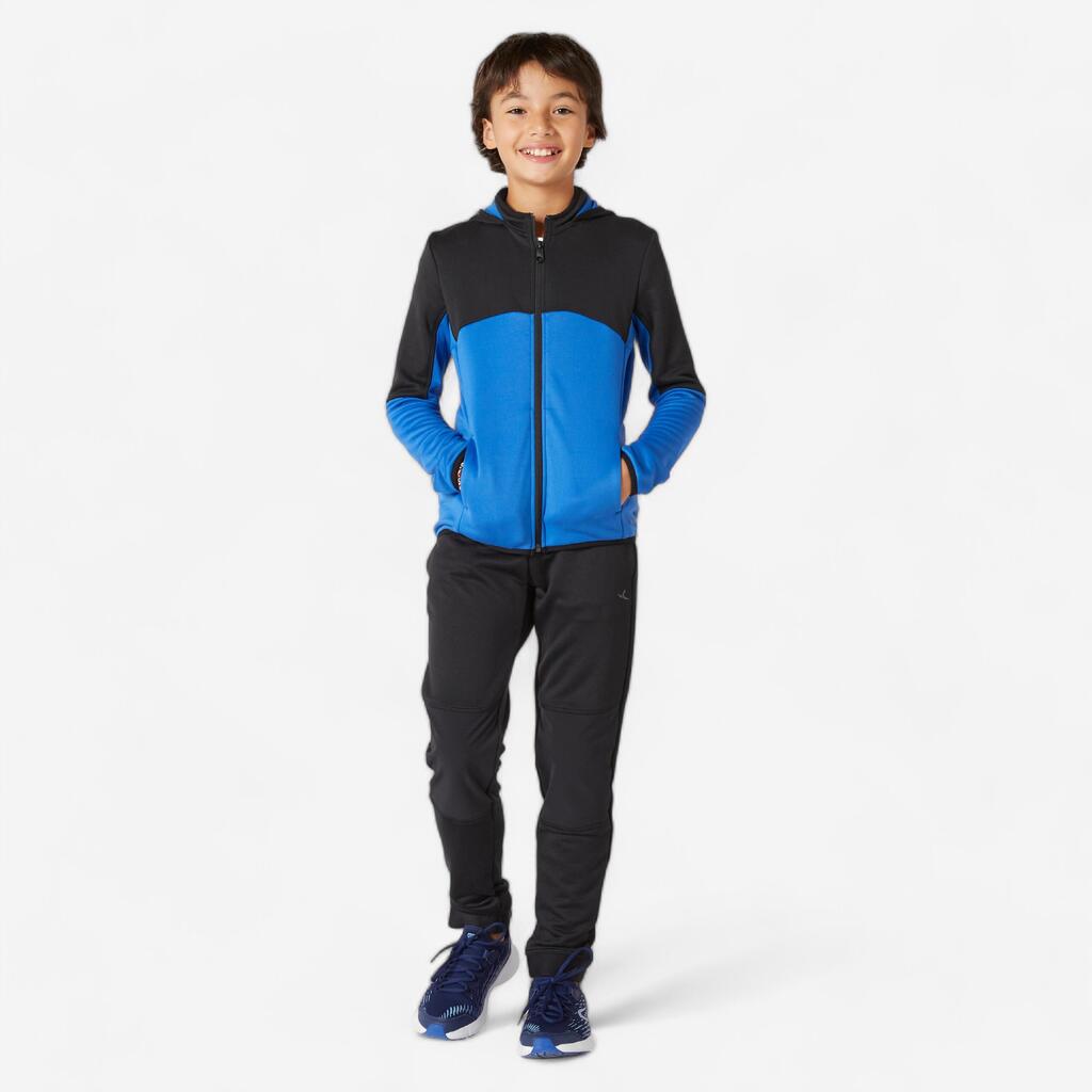 Survêtement enfant synthétique respirant - S500 bleu et noir