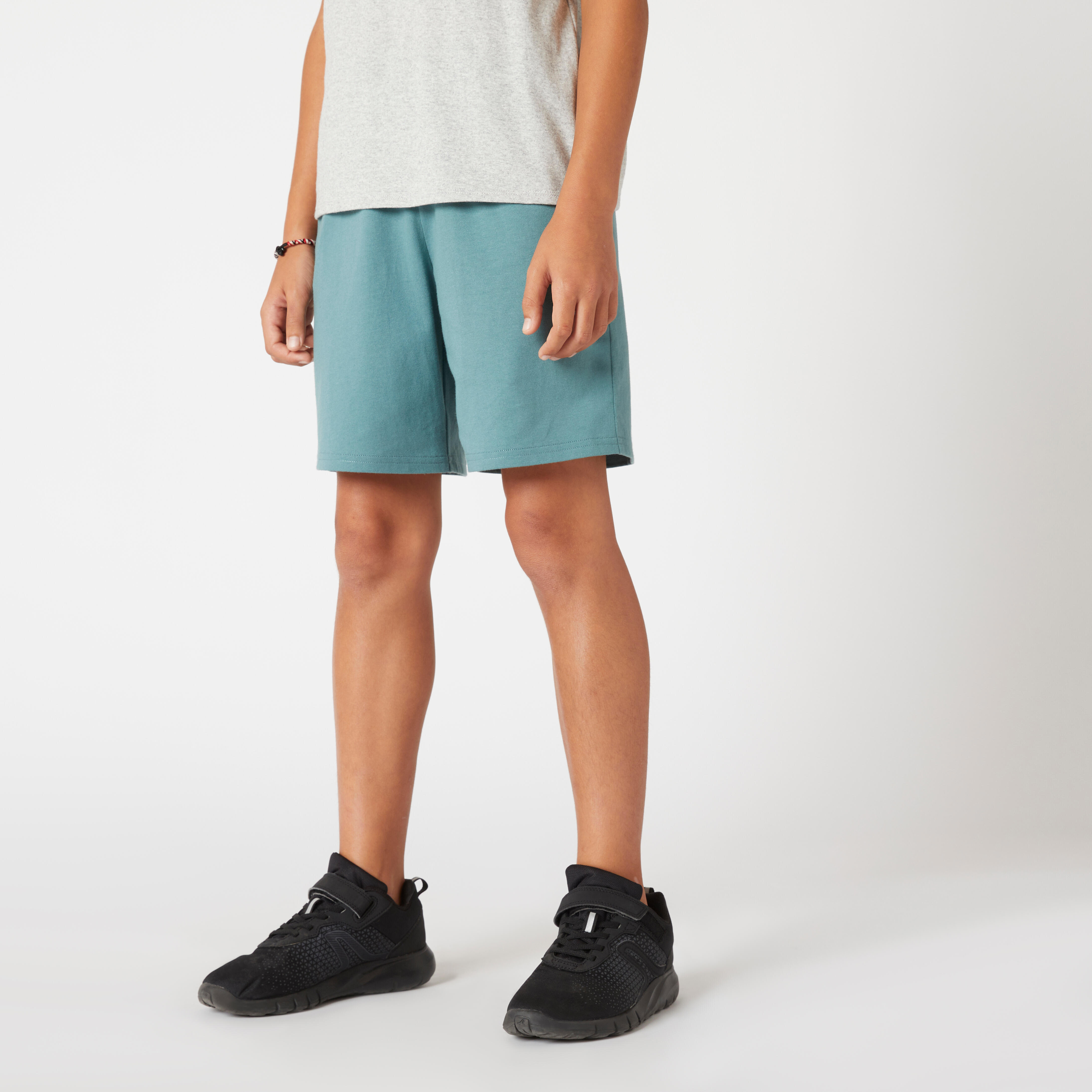 Basic Cotton Shorts - Khaki - Decathlon