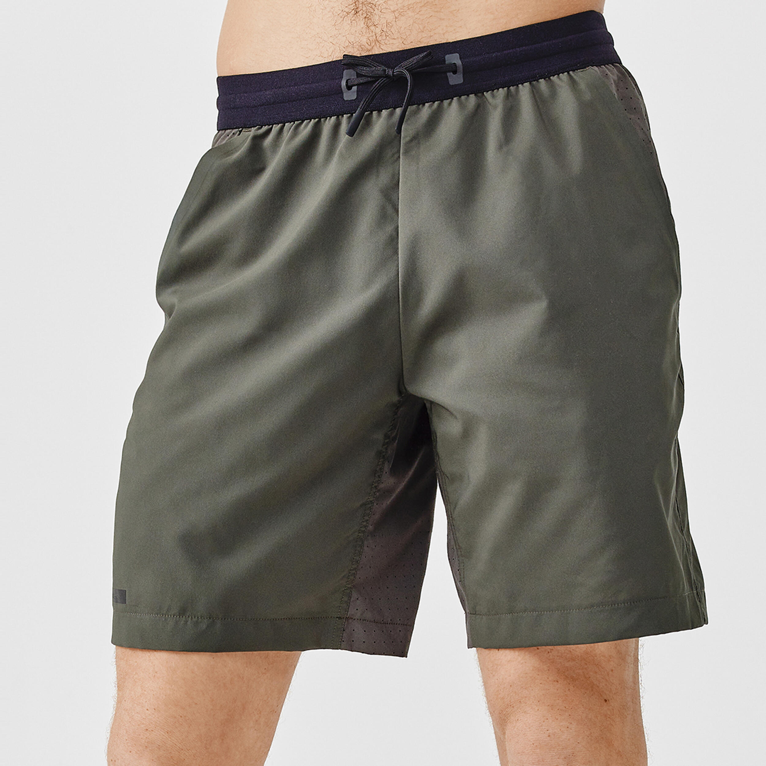 Men's Running Breathable Shorts Dry+ - olive black 1/7
