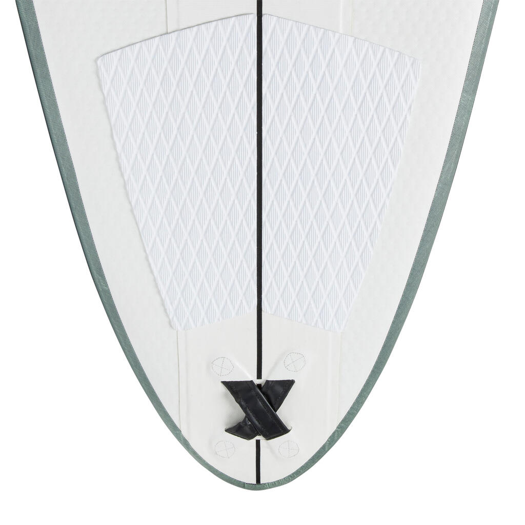 Tabla de surf inflable y compacta de 2,29 m Olaian 500 gris