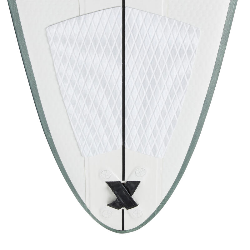 Surfboard 7'6" aufblasbar ohne Pumpe und Leash - 500 Compact 