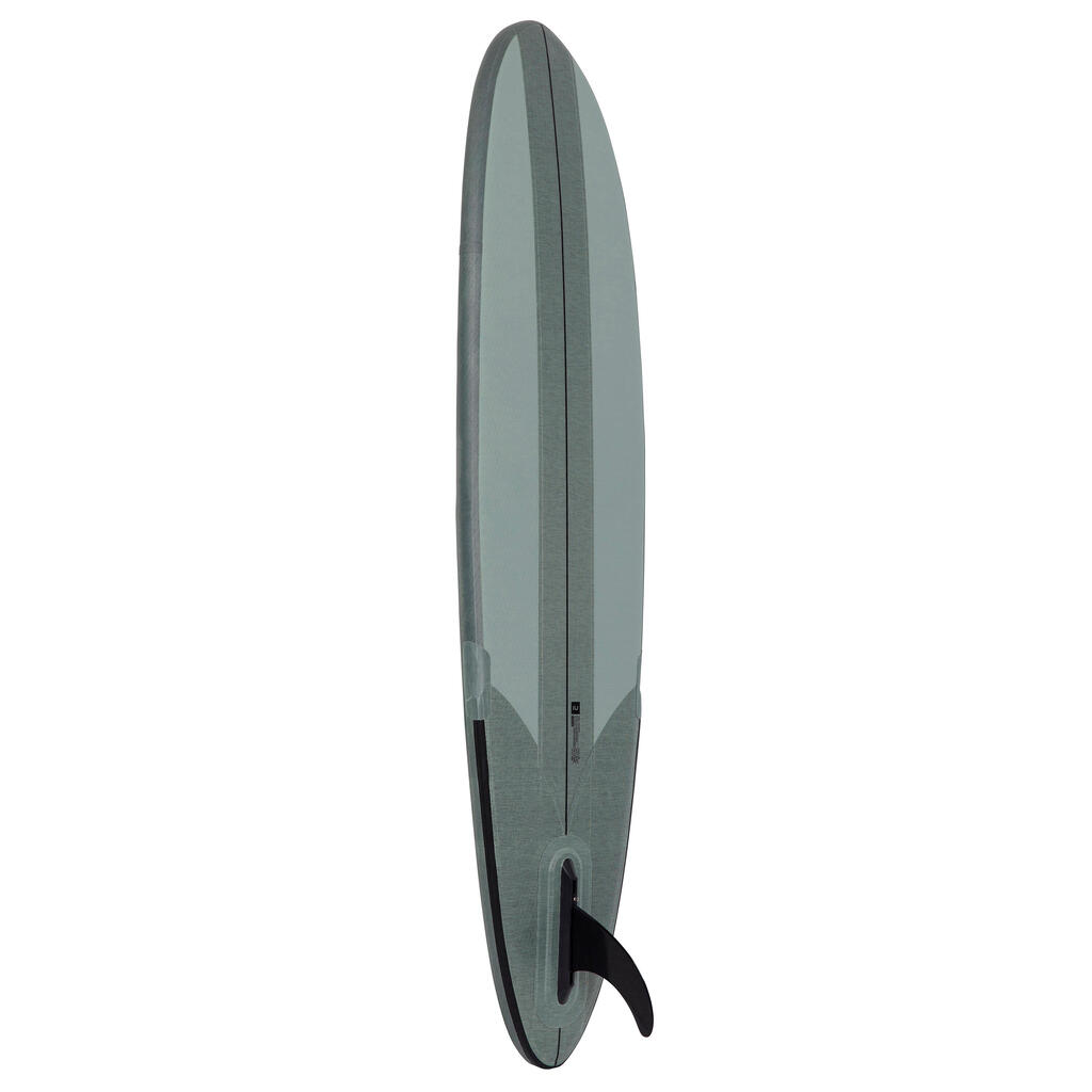 Tabla de surf inflable y compacta de 2,29 m Olaian 500 gris