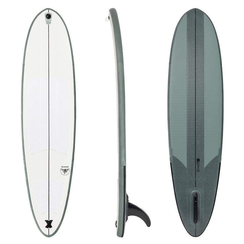 Compact opblaasbaar surfboard 500 van 7'6" (zonder pomp en zonder leash)