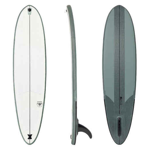 Surfboard 7'6" aufblasbar ohne Pumpe und Leash - 500 Compact 