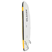 Surfboard 100 Schaumstoff verstärkt 7'5" 80 L mit Leash